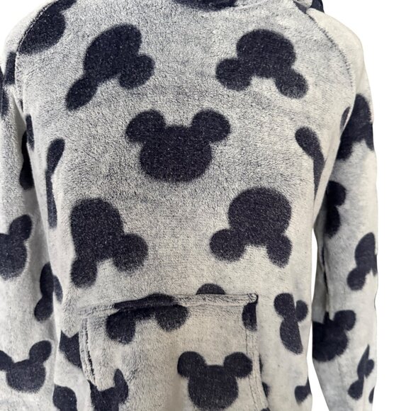 Disney Mickey Mouse Hooded Pullover Blanket Sweatshirt With Kangaroo Pocket XS F - Picture 2 of 6